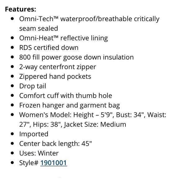 Columbia Winter Jacket - Picture 6 of 8